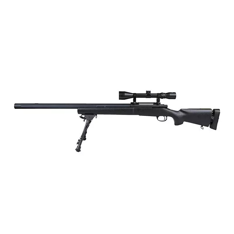 SW-04J Army sniper rifle replica (with scope and bipod) - black