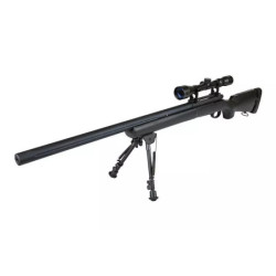 SW-04J Army sniper rifle replica (with scope and bipod) - black