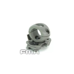 0.83' / 21 mm Flashlight helmet mount – foliage green