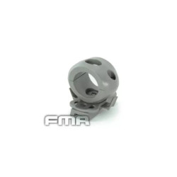 Flashlight helmet mount (25mm)  - foliage green