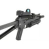 PP-19 Bizon-2 sub-machinegun replica with sound suppressor and red-dot sight