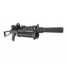 PP-19 Bizon-2 sub-machinegun replica with sound suppressor and red-dot sight