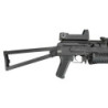 PP-19 Bizon-2 sub-machinegun replica with sound suppressor and red-dot sight