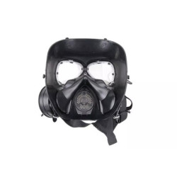 Sweat prevent mist fan mask - black