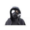 Sweat prevent mist fan mask - black