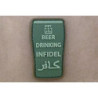 Patch 3D - Beer drinking infidel - Olive