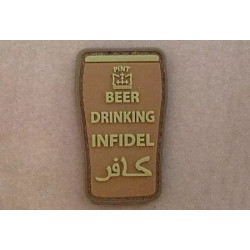 Patch 3D - Beer drinking infidel - Coyote