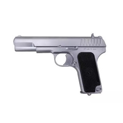 SR-33 green-gas pistol replica - silver limited version