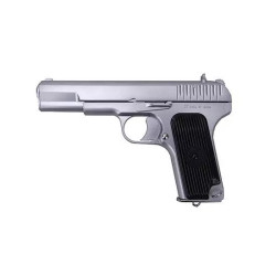 SR-33 green-gas pistol replica - silver limited version