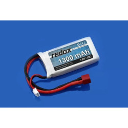 Redox LiPo 1300 mAh 7,4V 20C battery