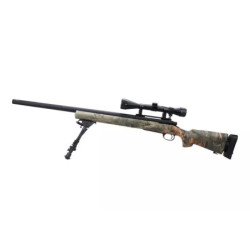 SW-04 sniper rifle replica (with scope and bipod) - jungle camo