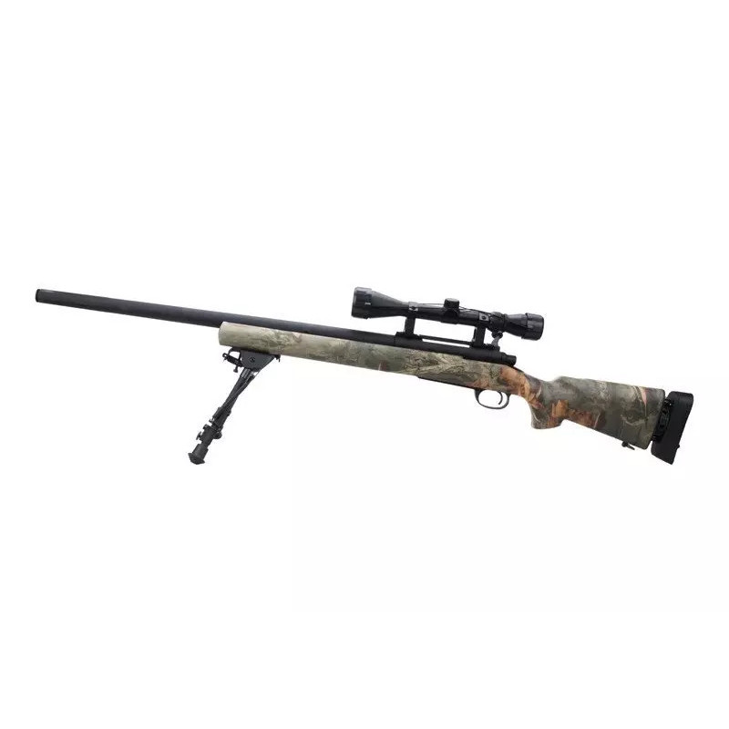 SW-04 sniper rifle replica (with scope and bipod) - jungle camo