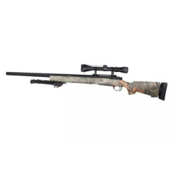 SW-04 sniper rifle replica (with scope and bipod) - jungle camo