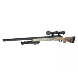 SW-04 sniper rifle replica (with scope and bipod) - jungle camo