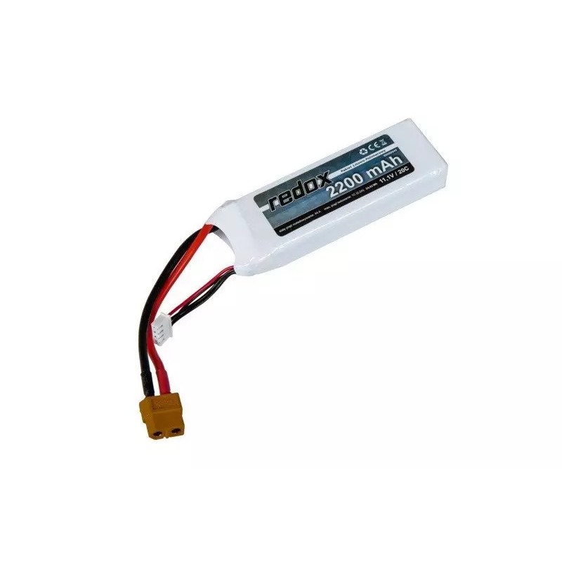 Redox LiPo 2200mAh 11.1V 20C battery XT60