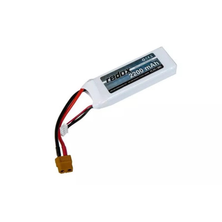 Redox LiPo 2200mAh 11.1V 20C battery XT60