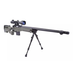 4402D  sniper rifle replica (with scope and bipod) - olive