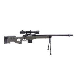 4402D  sniper rifle replica (with scope and bipod) - olive