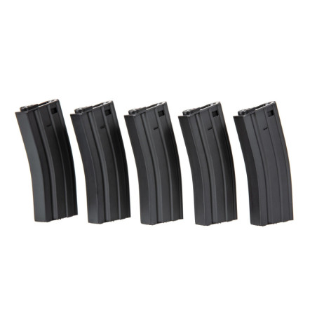 5pcs set - 300rd hi-cap magazine for M4/M16 - black