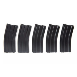 5pcs set - 100rd mid-cap magazine for M4/M16 - black