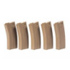 5pcs set - 100rd mid-cap magazine for M4/M16 - tan