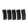 5pcs set - 30rd real-cap magazine for M4/M16 - black