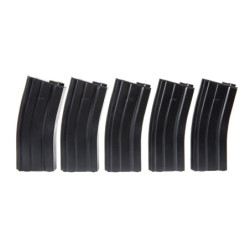 5pcs set - 30rd real-cap magazine for M4/M16 - black