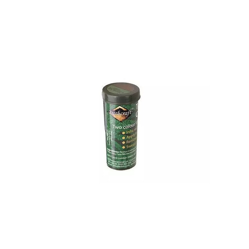 Bushcraft camouflage paint 30g - green/brown