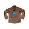 Alpha Grid Fleece Jacket  - coyote brown