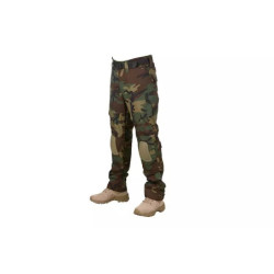 Combat Uniform Pants with knee pads - woodland