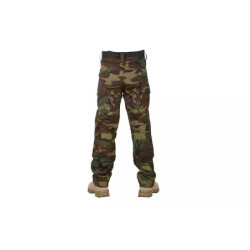 Combat Uniform Pants with knee pads - woodland