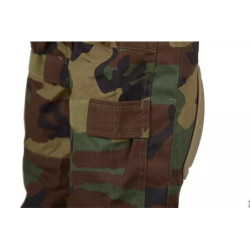 Combat Uniform Pants with knee pads - woodland