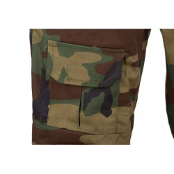 Combat Uniform Pants with knee pads - woodland