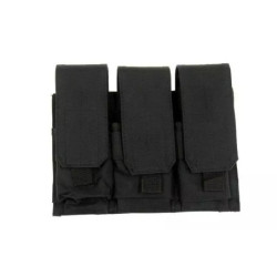 Triple pouch for M4/M16 type magazines - black