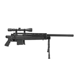 MB4406D sniper rifle replica with scope and bipod