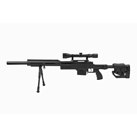 MB4410D sniper rifle replica - with scope and bipod