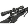 MB4411D sniper rifle replica with scope and bipod - black