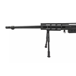 MB4411D sniper rifle replica with scope and bipod - black