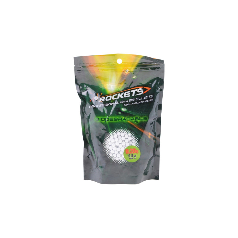 BBs biodegradable 0.20g Rockets Professional 2500 pcs