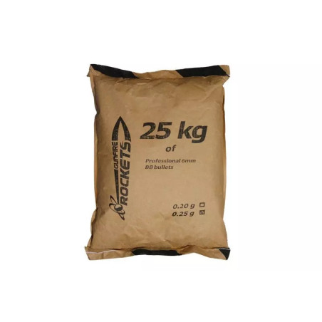 BBs biodegradable 0.25g Rockets Professional 25 kg