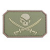 3D Patch – Pirate Skull - olive