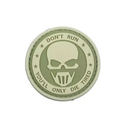 3D Patch – Don't Run - Ghost - olive