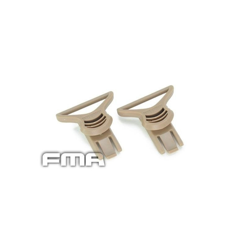 Goggle Swivel Clips (36mm) - dark earth