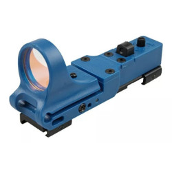 SeeMore Railway Reflax Red Dot Sight - blue