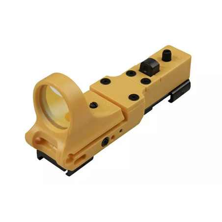 SeeMore Railway Reflax Red Dot Sight - yellow