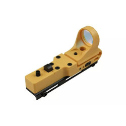 SeeMore Railway Reflax Red Dot Sight - yellow