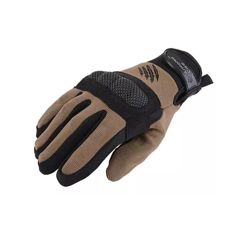 Armored Claw Shield tactical gloves - half tan