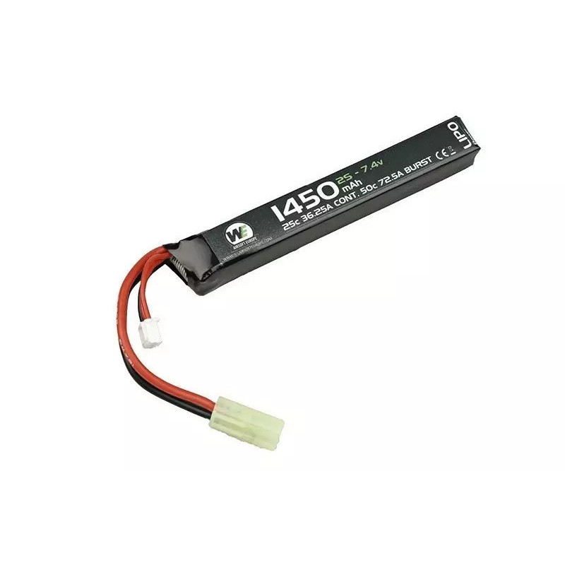 LiPo 1450mAh 7.4V 25C battery - stick