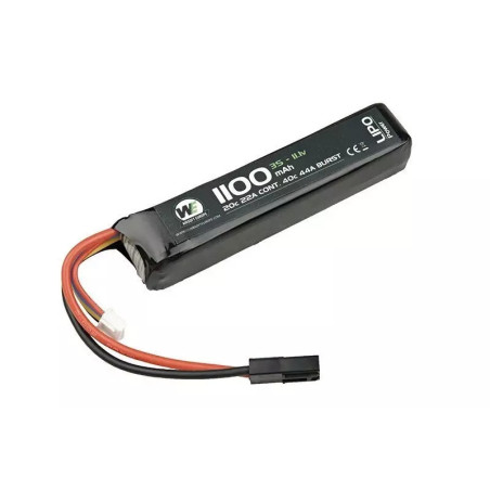 LiPo 1100mAh 11.1V 20C battery - stick