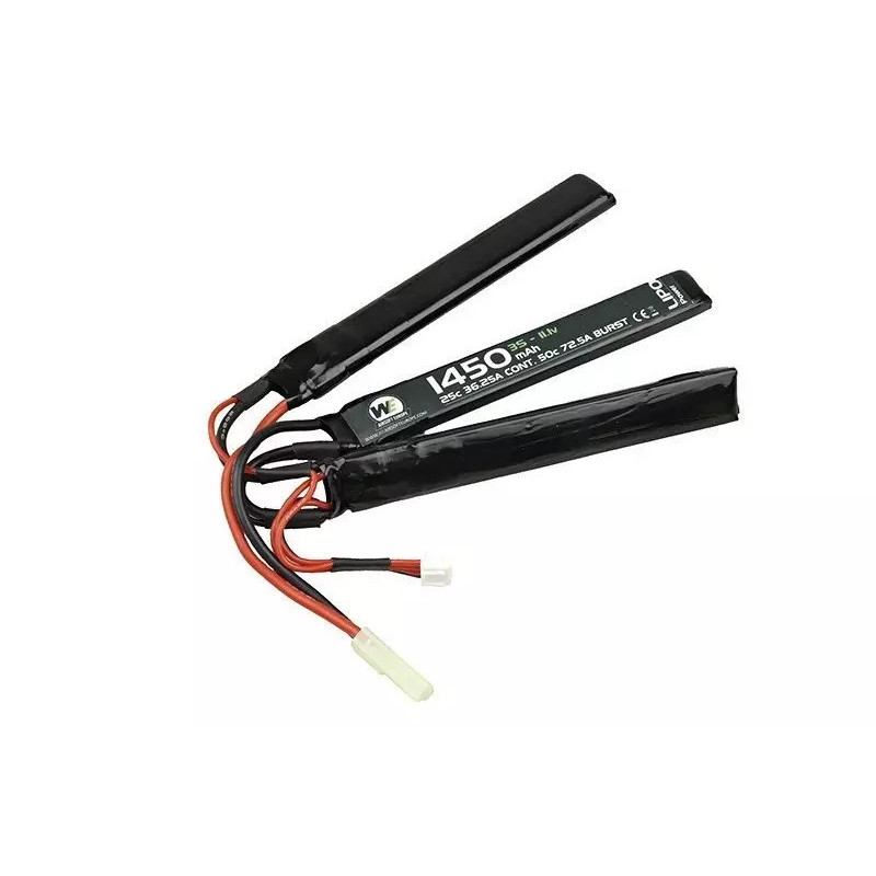 LiPo 1450mAh 11.1V 25C battery - 3pcs